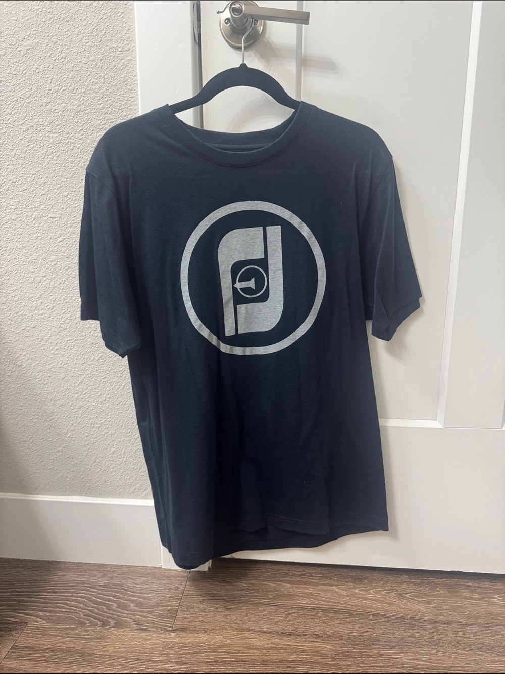 FootJoy Black Short-Sleeve Tee with Silver Logo